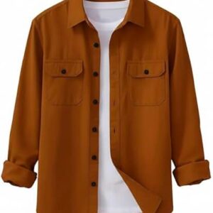DEELMO Men’s Stylish Cotton Blend Casual Shirt