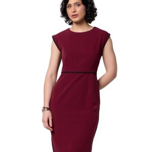 Symbol Premium Women's Polyester Blend Desk-to-Dinner' Sheath Dress